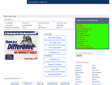 Tablet Screenshot of postfreeadshere.com